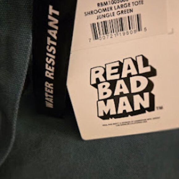 Real Bad Man Shroomer Large Tote Bag-Green - Picture 5 of 7